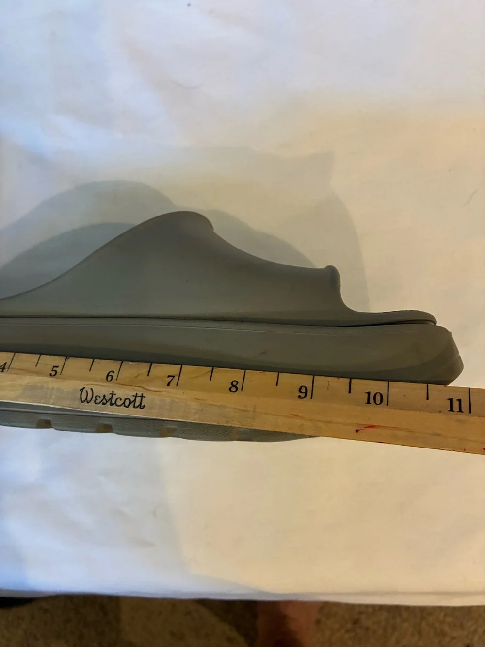 Platform Slides Sandals in Taupe Minimalist Comfort these run Narrow for 40 REG